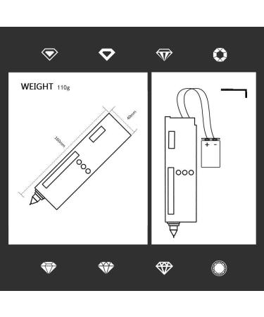 Best Sellers Diamond Tester Pen High Accuracy Jewelry Diamond Tester Tool for Novice and Expert  Thermal Conductivity Meter(Diamond Tester) - Buy Online on GoSupps.com