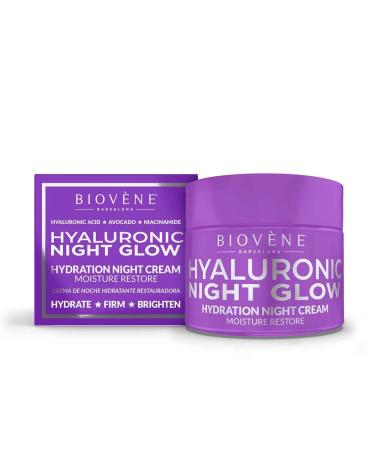 BIOVENE HYALURONIC NIGHT GLOW hydration night cream moisture restore 50 ml