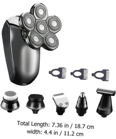 Buy 4 Sets Rechargeable Electric Shaver | Waterproof Travel Razor & Beard Trimmer - Personal Care Tool for Men - Buy Online on GoSupps.com