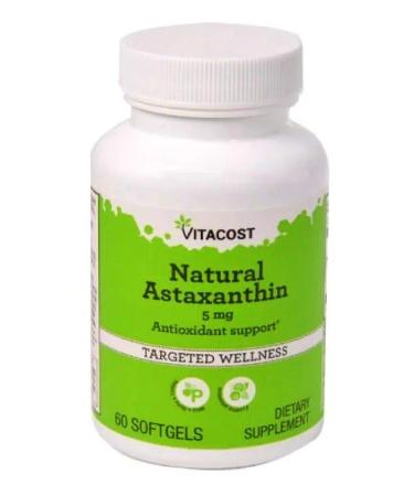 Vitacost Natural Astaxanthin - 5 mg - 60 Liquid Capsules