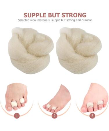 Lambs Wool Toe Spacers - 2pcs | Soft Feet Cushion & Separator - Buy Online on GoSupps.com
