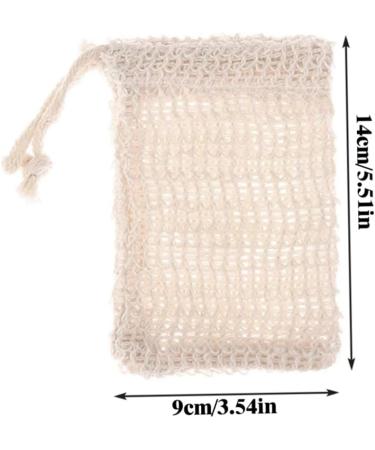 Buy Soap Bags with Drawstring - Sisal Fiber Exfoliating Pouch for Foaming & Drying (2 Pcs) - Best Soap Saver for Smooth Skin - Buy Online on GoSupps.com