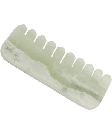 Verdant Touch Jade Massage Comb | Handheld Scalp & Physical Therapy Tool for Relaxation - Buy Online on GoSupps.com