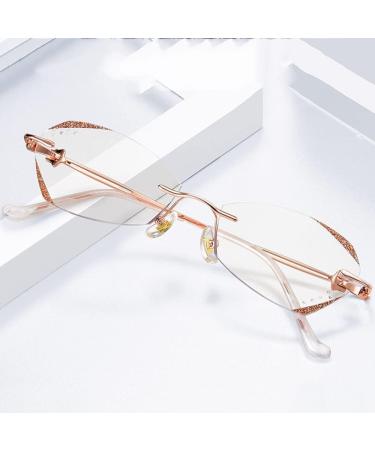 SFIVE Women s Diamant Reesign Reading Glasses +2.5 - Stylish HD Anti-Blue Light Fashion Eyewear in Rose Gold - Buy Online on GoSupps.com