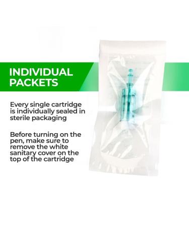 Dr. Pen Ultima A6S Replacement Cartridges - 10 Pack - Round Nano Bayonet Slot - Disposable Parts - Buy Online on GoSupps.com