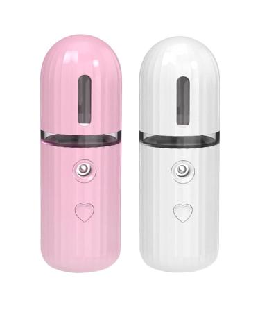 FOMIYES 2pcs Moisturizing Sprayer Mini Humidifier Steamer for Facial Face Travel Evaporator Air