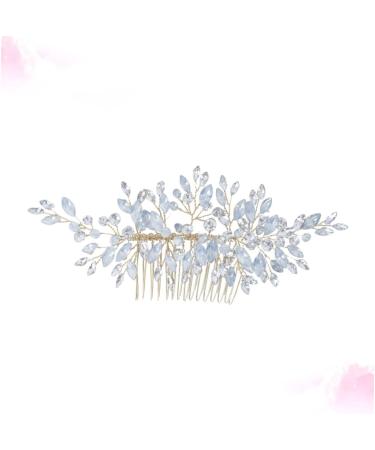 Ipetboom Silver Barrettes Hair Accessories Hair Barrettes for Women Silver Hair Clip Silver Headpiece Hair Side Comb Hair Comb Crystal Bridal Hair Combs Hairpin Bride Wedding - Buy Online on GoSupps.com