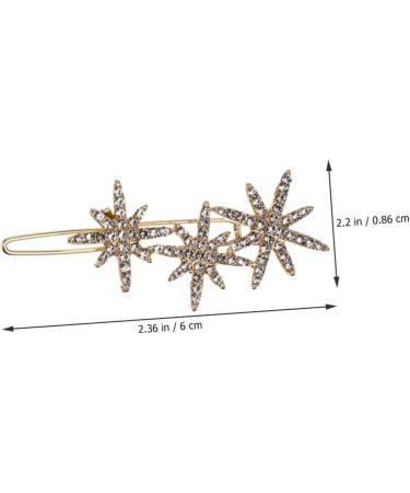 Angoily Snowflake Hairpin Star Hair Barrettes Wedding Hair Accessories Rhinestone Hair Barrettes Christmas Hair Accessories Christmas Hair Pins Rhinestone Headpiece Fine Alloy Miss Clip - Buy Online on GoSupps.com