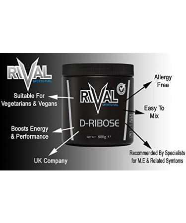 D-Ribose 100% Pure 500g Tub | Boost ATP Energy Levels and Improve CFS | Non-GMO | 500g (Pack of 1) - Buy Online on GoSupps.com