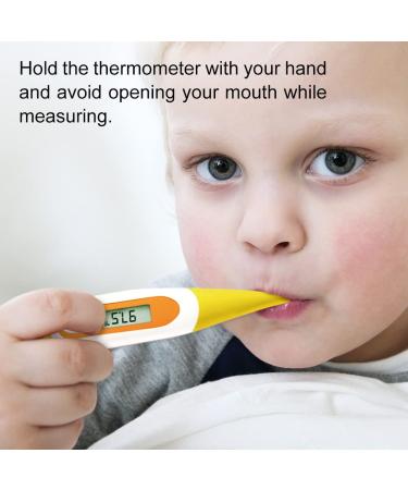 EasyHome Digital Oral Thermometer for Fever - Accurate & Fast Reading for Adults & Kids - EMT-021N-Yellow - Buy Online on GoSupps.com