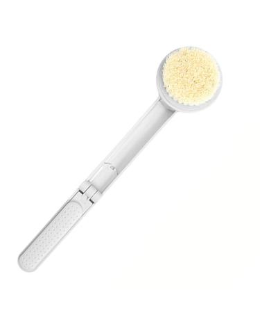 Bathing brush body brush foldably long handle back brush premium bathing brush with natural bristles for improving blood circulation/eliminating tiredness