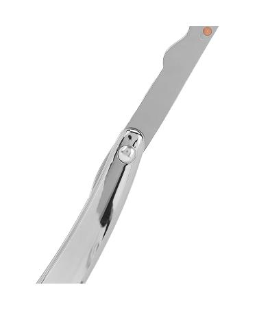 Manual Folding Razor - Blade-Free Silver Plated Hairdressing Tool for Home & Barber Shop - Buy Online on GoSupps.com