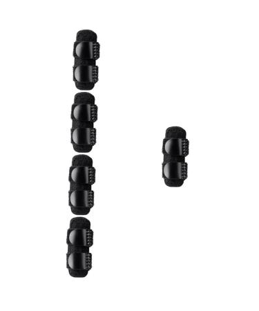 FRCOLOR 5pcs Finger Strap Finger Splint for Fixation Breathable Finger Retainer Fixing Joint Brace Finger Joint Portable Finger Splint Joint Brace for Fixation 16.5x7x0.4cmx5pcs Blackx5pcs