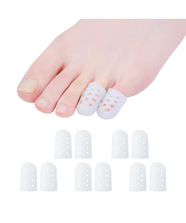 Pinky Toe Protectors  Beige Little Toe Covers Toe Sleeves  Protect Toe By Toe from Rubbing  Ingrown Toenails  Corns  Blisters  Hammer Toes and Other Painful Toe Problems