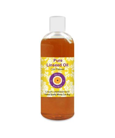 Deve Herbes Pure Linseed Oil (Linum usitatissimum) Cold Pressed 200ml (6.76 oz)