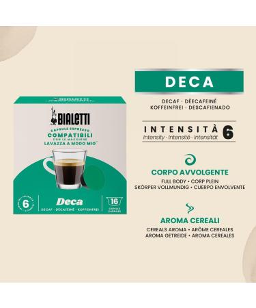 Bialetti Caf Capsules compatibles Lavazza - D caf in - 16 Capsules - Buy Online on GoSupps.com