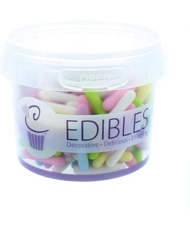 Pastel Matt Macaroni Rods Edible Cupcake Cake Topper Sprinkles (60g) Rods Refreshers Mix - Buy Online on GoSupps.com