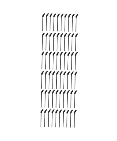 FRCOLOR 150 Pcs Elbow Mascara Brush Lash Lengthening Mascara Black Lash Makeup Practicing 9.7x0.6cmx3pcs Blackx3pcs