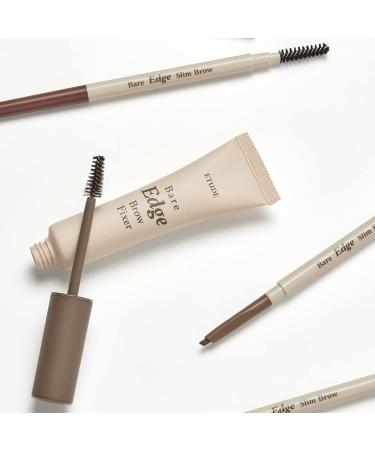 ETUDE Bare Edge Brow Pencil 03 Grey Brown - Hexagon Brush Brow Mascara for Zero Clump & Defined Brows - Buy Online on GoSupps.com