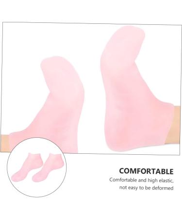 minkissy 2 Pairs Sock Booties for Women High Heels Gel Booties Skin Protect Soles Gel Spa Stocking Humidor Gel Skin Soles Sebs Sole Pads Foot Short Boots Essential Oil Lotion Women's Pink - Buy Online on GoSupps.com