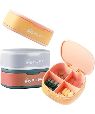 Buy Pill Organizer - 4x Daily Pill Box for Vitamins & Supplements - Pink - International Shipping - Buy Online on GoSupps.com
