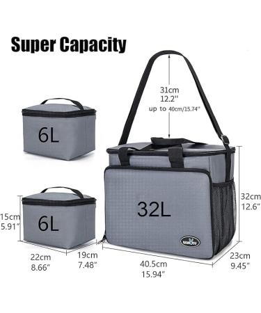 Buy Wakytu Airlines Approved Dog Travel Bag - All-in-One Carrier for Accessories Food & Napf - Perfect for Large Dogs (32L) - Buy Online on GoSupps.com