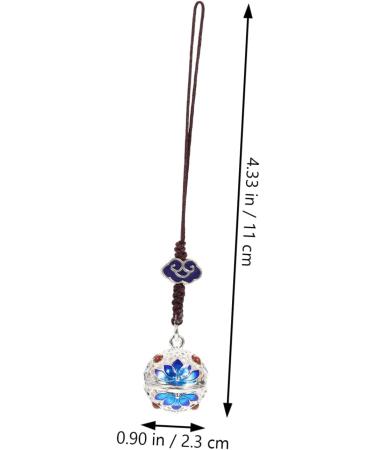 2pcs Sachet Ball Pendant DIY Crafts Phone Strap Cell Hollowed Charm Pendant for DIY String Hanging Silverx4pcs 11X2.3CMx4pcs - Buy Online on GoSupps.com