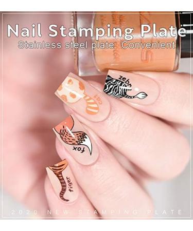 KADS Nail Art Stamping Plates Set Image Template Stencils Pattern with Stamping Plates Holder Case Organizer (ZO015) - Buy Online on GoSupps.com