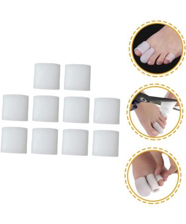 Hemoton 10pcs Bunion Separator Protectors - Gel Silicone Sleeves for Men - White 3x2.5cm - Buy Online on GoSupps.com