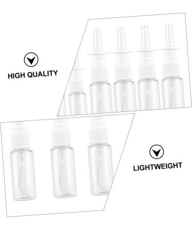 10pcs Rhinitis Spray Bottle - Empty Fine Mist Nasal Sprayers for Travel - Silver - Buy Online on GoSupps.com