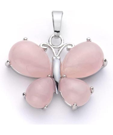 Crystal Rough Natural Quartz 1pc Butterfly Formed Pendant Amethyst Natural Crystals Tiger Eye geman Opal Stone for Women Gift Necklace Jewelry (Size : Blue Sandstone) - Buy Online on GoSupps.com