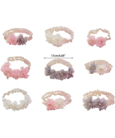 CAZSTYK Baby Lace Headband Princess Hairband Elastic Infant Girl Hair Accessories Shower for Newborn Toddlers Gray B - Buy Online on GoSupps.com