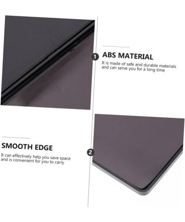 Beavorty 2pcs Diy Eyeshadow Palette Plastic Pallet Eyeshadow Pallets Magnetic Eyeshadow Pallet Multifunction 15x10x0.80cmx2pcs Blackx2pcs - Buy Online on GoSupps.com