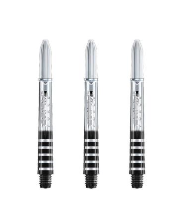 Winmau Prism Force Dart Shafts, Force Grip Zone Stems, Short 36mm, Clear (3 Sets)