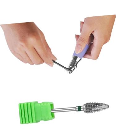 FRCOLOR Manicure Tools Nail Grinding Head Nail Art Tools Nail Art Supplies Nail Art Accessories Nail File Drill Bit Tools Tungsten Steel - Buy Online on GoSupps.com