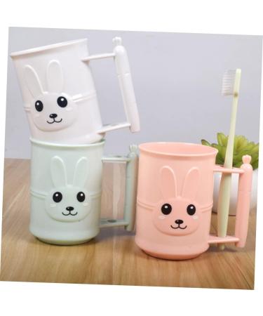 Buy Zerodeko 3pcs Cartoon Toothbrush Mug Set | Cute White Cups for Kids - International Shipping Available - Buy Online on GoSupps.com