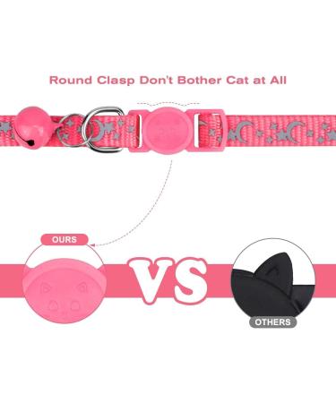 Shop Tagme Cat Neck Band 2-Pack | Reflective Safety Collar with ID Shield & Bell | Adjustable for Cats & Puppies | Pink 18-28 cm - Buy Online on GoSupps.com