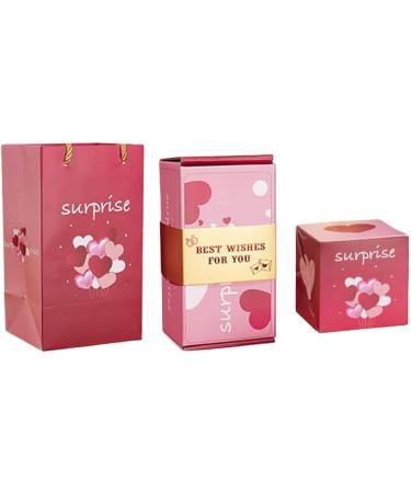 Generic Happy Birthday Surprising Boxes Bouncing Red Envelope Gift Boxes for Family Friend Neighbor Gift 12pcs Bounce Boxes Gift Boxes Gift Bags Pink BEST WISHES FOR YOU - Buy Online on GoSupps.com