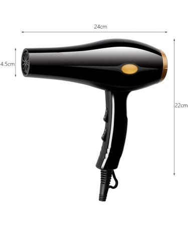High Power Hair Dryer Professional Ionic Hair Dryer 2000W Salon Lightweight Hairdryer Hairdryer with Hot-Cold Heat Setting for Home & Salon 2 Metre Power 220V-240V Black Small Gift - Buy Online on GoSupps.com