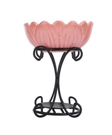 Ceramic Candle Oil Burner - Indoor Aroma Furnace for Essential Oil & Incense (Pink) | Best Aromatherapy Accessory - Buy Online on GoSupps.com