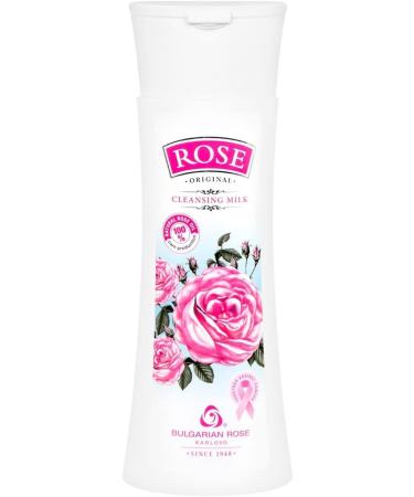 Natural Cleansing Milk with Rose Oil Rose Water and Vitamin B5 240 ml - Buy Online on GoSupps.com
