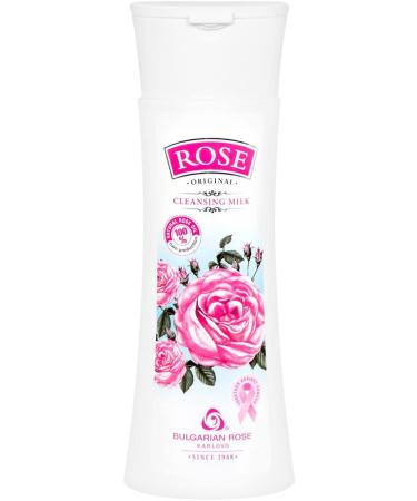 Natural Cleansing Milk with Rose Oil, Rose Water and Vitamin B5, 240 ml