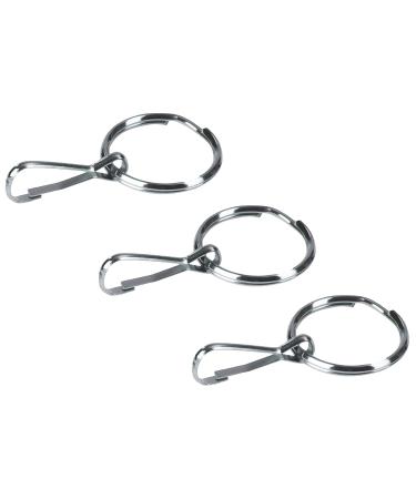 HealthSmart Zipper Ring Pulls Zipper Tabs For Clothing, Zipper Assist, 3 Count, 1 Inch Diameter