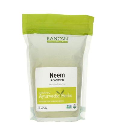 Banyan Botanicals Neem Powder - Organic Azadirachta Indica - Purifying Ayurvedic Herb for Healthy Skin & Blood*  1 lb.  Fair for Life Sustainably Sourced Non-GMO Vegan - Buy Online on GoSupps.com