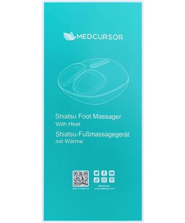Medcursor Shiatsu Foot Massager with Heat - Deep Kneading for Tired Muscles - Adjustable Intensity for Home or Office Use - Buy Online on GoSupps.com