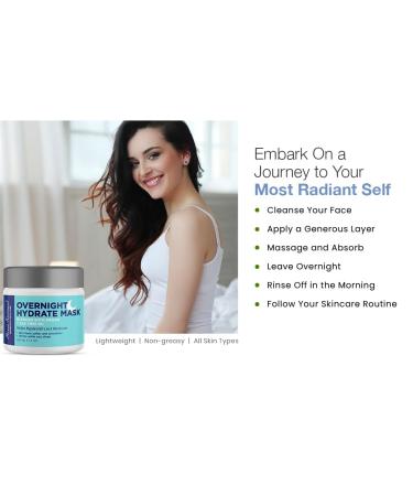 Pierre Freeman Overnight Hydrate Mask - Argan & Tea Tree Oil (4 oz) | Nourishing Moisture for All Skin Types International Shipping Available - Buy Online on GoSupps.com