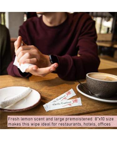 Diamond Wipes Lemon-Scented Hand Wipes - 250 Individually Wrapped Wet Wipes Pack - Buy Online on GoSupps.com