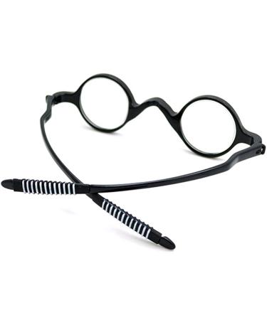 KDOQ Black Round Blue Light Filter Glasses HD Glasses Anti Blue Light Anti Eye Strain