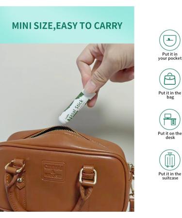 Nasal Stick Instant Relief and Refreshment Travel Size Quick Acting Long Lasting Invigorating Scent Non Irritating Nasal Inhaler (Large Mint Strong Mint Grapefruit Lavender Green Tea) Mint Strong Mint Grapefruit  - Buy Online on GoSupps.com