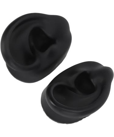 Silicone Ear Model Simulation Left Right Silicone Ear Model Reusable 2 Pair for Practice (Black and White) - Buy Online on GoSupps.com